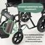 Mobiclinic®, Rollstuhl, Mod. S230, Faltbar und leicht, Sitzfläche 46 cm, Klappbare und abnehmbare Fußstützen, Klappbare und gepolsterte Armlehnen, Kleine Räder, Feststellbremse und Fußbremse