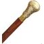 Ajuny Walking Sticks für Männer Frauen Senioren Holzstöcke mit abnehmbarem Messingknauf Griff Golden Finish Faltbare dekorative Rohr 36 Zoll