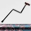 Homecraft Folding Coloured Walking Stick with Wooden Handle, Lightweight Adjustable Walking Cane for Balance, Mobility Aid, Paisley, 775-875mm