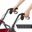 Rollator Handgriff für Rolling Walker Ersatz für Mobility Behinderte Patient Handgrips Zubehör, 0.78"(20mm), 2 Pcs(schwarz-A)