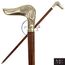37" Premium Quality Rosewood Canes and Walking Sticks Brown & Golden, Solid Brass Dachshund Dog Head Handle - Wooden Stylish Walking Cane Fashion Statement - 12 Days of Deals