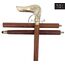 37" Premium Quality Rosewood Canes and Walking Sticks Brown & Golden, Solid Brass Dachshund Dog Head Handle - Wooden Stylish Walking Cane Fashion Statement - 12 Days of Deals