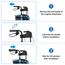 Rollator-Handgriff für Rollator Ersatz – Zubehör für ältere und behinderte Patienten, 2,0 cm, 2 Stück (schwarz-C)