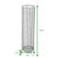 Mind Reader Network Collection, Umbrella Stand, Entryway Organizer, Reinforced Solid Rim and Base, Metal Mesh, 5.5" L x 5.5" W x 20.5" H, White