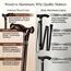 Asterom Walking Cane - Handgefertigte Ergonomische Gehstöcke für Männer - Hölzerne Gehstöcke für Senioren, Einzigartig (Walnuss, 34 Zoll)