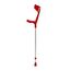 pulox - Magic-Soft - forearm crutch with soft-grip - max. 130 kg - pair (2 pcs) - Rot