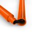 Flexyfoot Shock Absorbing Derby Handle Folding Walking Stick - Orange - Improves Safety, Improves Grip, Reduces Shocks & Jarring