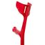 1x REBOTEC SOFT-GRIP Gehhilfe made in Germany Unterarm-Gehstütze Krücke (Farbe: rot)
