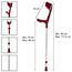 pulox - Magic-Soft - forearm crutch with soft-grip - max. 130 kg - single (1 pc.) - turquoise
