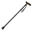Homecraft Folding Coloured Walking Stick with Wooden Handle, Lightweight Adjustable Walking Cane for Balance, Mobility Aid, Grey Marble, 775-875mm