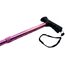 Deluxe Gehstock, zusammenklappbar, verstellbar, Aluminium, metallisch, kompakt, für Herren, Damen und Damen, mit weichem Gel-Griff, 85,1 cm – 95,2 cm, Rosa