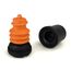 Flexyfoot Shock Absorbing Derby Handle Folding Walking Stick - Orange - Improves Safety, Improves Grip, Reduces Shocks & Jarring