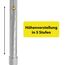 TIGA-MED Gehstock faltbar aus Aluminium – höhenverstellbar 83–92 cm, ergonomischer Griff, Ultraleicht 300 g, Rutschfester Gummifuß, inkl. Etui – Silber