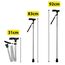 TIGA-MED Gehstock faltbar aus Aluminium – höhenverstellbar 83–92 cm, ergonomischer Griff, Ultraleicht 300 g, Rutschfester Gummifuß, inkl. Etui – Silber