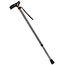 Homecraft Coloured Walking Sticks, Height-Adjustable Walking Stick for Stability and Support, Etched Black
