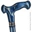 Asterom Ergonomischer Gehstock, elegant, handgefertigt, für Senioren, aus frischem Holz (Indigo, 36 Zoll)