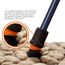 Flexyfoot Shock Absorbing Derby Handle Folding Walking Stick - Orange - Improves Safety, Improves Grip, Reduces Shocks & Jarring