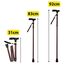 TIGA-MED Gehstock faltbar aus Aluminium – höhenverstellbar 83–92 cm, ergonomischer Griff, Ultraleicht 300 g, Rutschfester Gummifuß, inkl. Etui – Braun