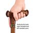 Asterom Gehstock - Handgefertigte Ergonomische Holzstöcke für Männer & Frauen - Einzigartige Holz Gehstöcke für Senioren (Karamell, 39 Zoll)