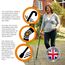 Flexyfoot Shock Absorbing Derby Handle Folding Walking Stick - Red - Improves Safety, Improves Grip, Reduces Shocks & Jarring