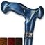 Asterom Ergonomischer Gehstock, elegant, handgefertigt, für Senioren, aus frischem Holz (Indigo, 36 Zoll)