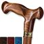 Asterom Gehstock - Handgefertigte Ergonomische Holzstöcke für Männer & Frauen - Einzigartige Holz Gehstöcke für Senioren (Karamell, 39 Zoll)