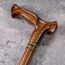 Asterom Gehstock - Handgefertigte Ergonomische Holzstöcke für Männer & Frauen - Einzigartige Holz Gehstöcke für Senioren (Karamell, 84.8 cm)