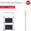 Hailo K70 StandardLine Alu-Klapptritt-Leiter - 3 große Stahl-Stufen mit Anti-Rutsch-Matten belastbar bis 150 kg - Trittleiter mit Klappsicherung - besonders leicht und einfach zu verstauen - Silber