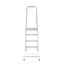 hjh OFFICE Klappleiter SOLID II - 4 Stufen - Aluminiumleiter klappbar - Arbeitshöhe 228 cm - TÜV-geprüft - Große Trittfläche - Stabil & belastbar