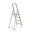 hjh OFFICE Klappleiter SOLID II - 4 Stufen - Aluminiumleiter klappbar - Arbeitshöhe 228 cm - TÜV-geprüft - Große Trittfläche - Stabil & belastbar
