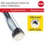 Hailo K100 Topline Alu-Klapptritt-Leiter - 3 extra große Stufen bis 150kg - Komfort-Trittleiter mit hochgeschwungenem Sicherheitsbügel & Ablageschale - Füße mit Soft-Grip-Sohle - rostfrei - Silber