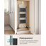 SONGMICS Trittleiter, Leiter mit 3 Stufen, Klapptritt, Klappsicherung, einfach zu verstauen, bis 150 kg belastbar, Taubengrau GSL003GY01