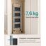 SONGMICS Trittleiter, Leiter mit 4 Stufen, Klapptritt, Klappsicherung, einfach zu verstauen, bis 150 kg belastbar, Taubengrau GSL004G01