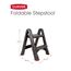 Curver 08605-155-00 Klapptritt, Plastik, anthrazit/rot, 48,6 x 17,2 x 63 cm