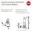 Hailo Alu-Klapptritt StandardLine, 2 große Stahl-Stufen bis 150 kg, kleine Alu Leiter mit Anti-Rutsch-Matten, Trittleiter mit Klappsicherung, Silber, Aktuelles Modell K70