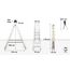 DRABEST Leiter PRO Serie Trittleiter Alu Klaptritt 8 Stufen Klappleiter Beidseitig Leiter max 150 kg
