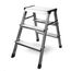 siwitec Trittleiter 2 x 3 Stufen, Alu Klapptritt, leichte Aluminium Leiter beidseitig begehbar, Haushaltsleiter bis 150 kg belastbar, Stufenleiter TÜV Zertifiziert, Aluleiter 3 Stufen
