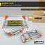 ???????????????????????????????????? Arbeitsplattform CF-107A | ???? ???????????????????? ???????????????????????????????? - Alu Leiter - Klappbar - Bis 150 kg - Arbeitsbühne mit Plattform - Trittleiter - Werkbank - Klappleiter (Silber/Orange)