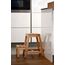 dobar® green label 29730FSC Multifunktionshocker Massivholz | Tritthocker zweistufig | Leiterhocker | Klapptritt für Haushalt| Leiterhocker Klappbar | 53 x 38 x 45 cm | Buchenholz geölt | Natur