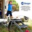 BERGER Trittleiter 2 Stufen klappbar | zusammenklappbar mit Rutschfester Gummimatte | Trittstufe Wohnwagen Tritt 2 Stufen | klappbarer Tritthocker - bis 150 kg belastbar (Legierter Stahl)