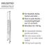 WENKO Leichte Aluminium Trittleiter mit 2 Stufen für 50 cm höheren Stand, rutschsichere XXL-Stufen, Design Klapptrittleiter, TÜV Süd Zertifiziert, 44 x 101 x 5,5 cm, Weiß