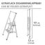 WENKO Leichte Aluminium Trittleiter mit 2 Stufen für 50 cm höheren Stand, rutschsichere XXL-Stufen, Design Klapptrittleiter, TÜV Süd Zertifiziert, 44 x 101 x 5,5 cm, Weiß