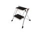 2 Stufen Mini Klappleiter Trittleiter Klappbar Tragbare kompakte Leiter Rutschfeste Matte Einfache Aufbewahrung Stehleiter für Home Kitchen Office DIY 150 kg max Belastung