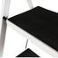 3 Stufen Klappleiter Trittleiter Klappbar Tragbare kompakte Leiter Rutschfeste Matte Einfache Aufbewahrung Stehleiter für Home Kitchen Office DIY 150 kg max Belastung