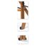 Arredamenti Italia Leiter 170/5 TUSCANIA; Holz - 5 Stufen - zusammenklappbar - mit Sicherheitssystem - Farbe: Kirsche Holz AR-It il Cuore del Legno