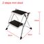 2 Stufen Mini Klappleiter Trittleiter Klappbar Tragbare kompakte Leiter Rutschfeste Matte Einfache Aufbewahrung Stehleiter für Home Kitchen Office DIY 150 kg max Belastung