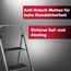 siwitec Trittleiter, Faltbare Leiter mit 2 Stufen, Klapptritt aus Stahl bis 150 kg belastbar, Tritthocker klappbar, TÜV/GS Zertifiziert, anthrazit