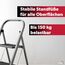 siwitec Trittleiter, Faltbare Leiter mit 2 Stufen, Klapptritt aus Stahl bis 150 kg belastbar, Tritthocker klappbar, TÜV/GS Zertifiziert, anthrazit