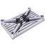 HDM 47x30x23cm Aluminium Klapptritt Trittleiter 1 Stufe Arbeitsplattform Max Belastung 150 kg für Küche,Bad,Camping und mehr, faltbar Hocker Leiter mit Anti-rutsch Matte