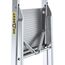 Drabest - Haushaltsleiter - Stehleiter - 3 Stufen - Arbeitshöhe 2,54m - Klappleiter aus Aluminium, max. 125 kg, mit Praktischer Ablage - Aluleiter mit Plattform 25x26 cm, rutschfeste Füßen